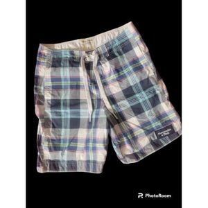 Abercrombie & Fitch Men's Mesh Lined Plaid Board‎ Swim Shorts Multi Color Sz Lg